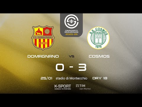 Campionato Sammarinese 2025-26, 18. giornata | HL Domagnano - Cosmos 0-3