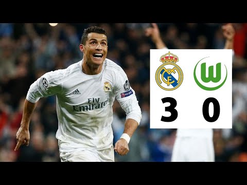 Real Madrid vs Wolfsburg 3-0 CR7 HAT TRICK UCL Quarter Final 2015/2016 All Goals & Match Highlights