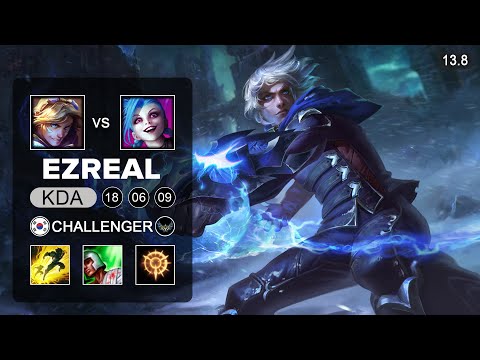 Ezreal vs Jinx ADC - KR Challenger - Patch 13.8 Season 13