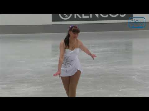 Ellie HUNTINGTON. Oberstdorf 2018. Silver Ladies I -Free Skating. 12 place