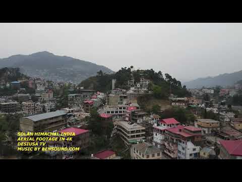 SOLAN HIMACHAL INDIA AERIAL FOOTAGE IN 4K