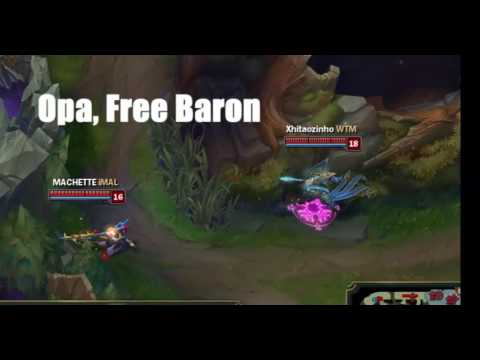 O MAIS ESFORÇADO ROUBO DE BARON DA HISTÓRIA DE - LEAGUE OF LEGENDS