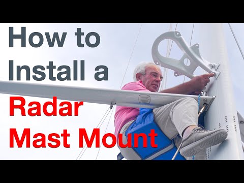 How to install a Radar Mast Mount on a sailing boat - B&G Halo 20+ / Scanstrut SC20 Mast Mount
