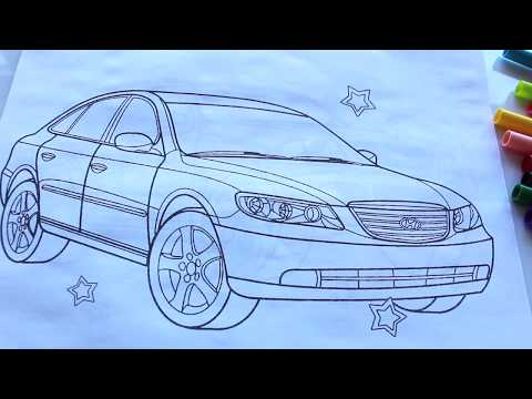 coloring pages for children , How to color Car coloring pages
