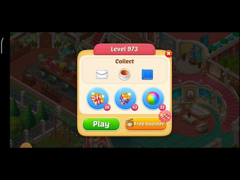 Matchington Mansion Level 972 & 973 - My No Booster Level / iOS/Android