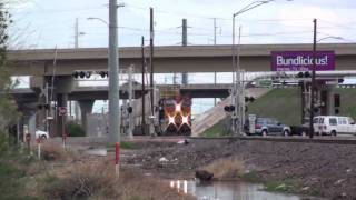 preview picture of video 'BNSF 4044 leads a westbound intermodal with an awesome engineer!'