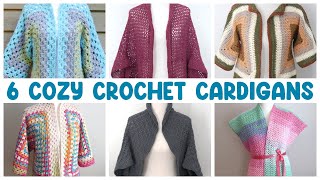 🧶 Best 6 Cozy CROCHET CARDIGANS (Fun & Easy To Make!)