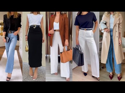 MODERNAS SENCILLAS Y ELEGANTES COMBINACIONES DE ROPA FACILES Y COMODAS  DE LLEVAR