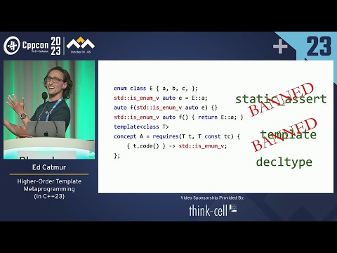 Lightning Talk: Higher-Order Template Metaprogramming with C++23 - Ed Catmur - CppCon 2023