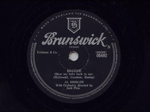Al Hibbler 'Breeze (Blow My Baby Back To Me)' 1955 78 rpm