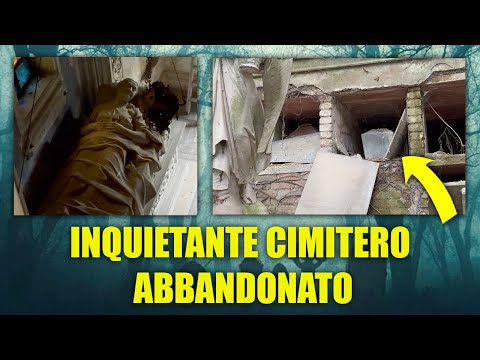 SCOPRIAMO UN INQUIETANTE CIMITERO ABBANDONATO - SIAMO CIRCONDATI DA BARE PROFANATE E RESTI UMANI!
