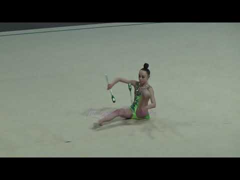 Alina BOGDANOVA massues - 2019 Championnat de France Créteil AA (junior Elite)