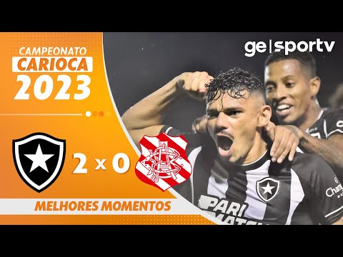 BOTAFOGO 2 X 0 BANGU | MELHORES MOMENTOS | 8ª RODADA DO CARIOCA 2023 | ge.globo