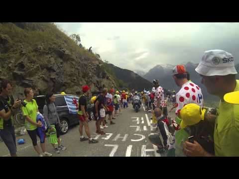 Andy Schleck and Thomas Voeckler on Alpe d'Huez