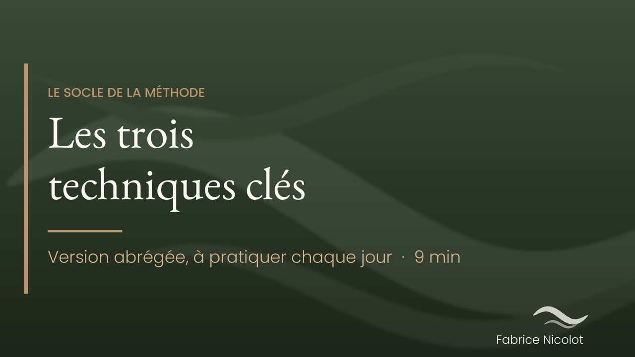 Les 3 techniques clés de la sophrologie