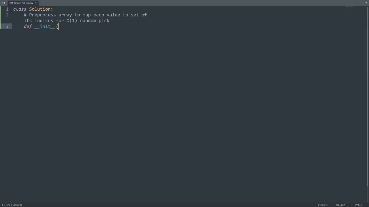 Leetcode 398. Random Pick Index in Python | Python Leetcode | Python Coding Tutorial | Python ASMR