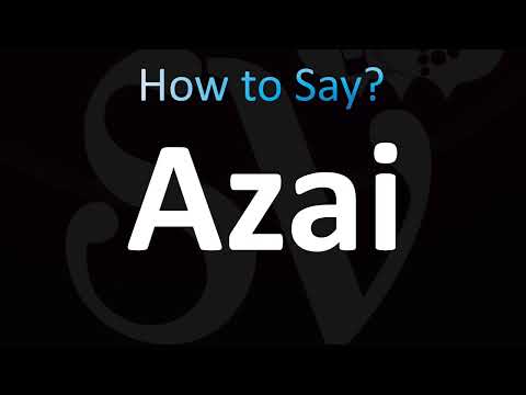 How to Pronounce Azai (CORRECTLY!)