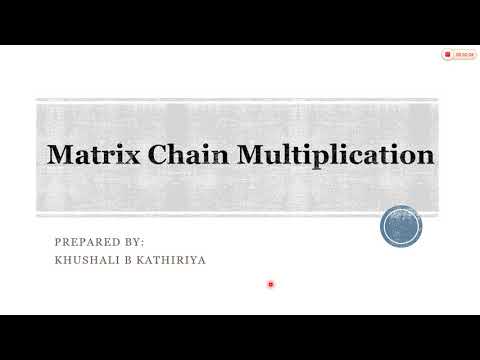 4_9 Matrix Chain Multiplication || Dynamic Programming