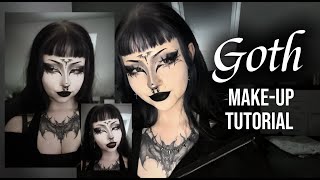 Beginner friendly Goth Make-Up Tutorial! 🦇
