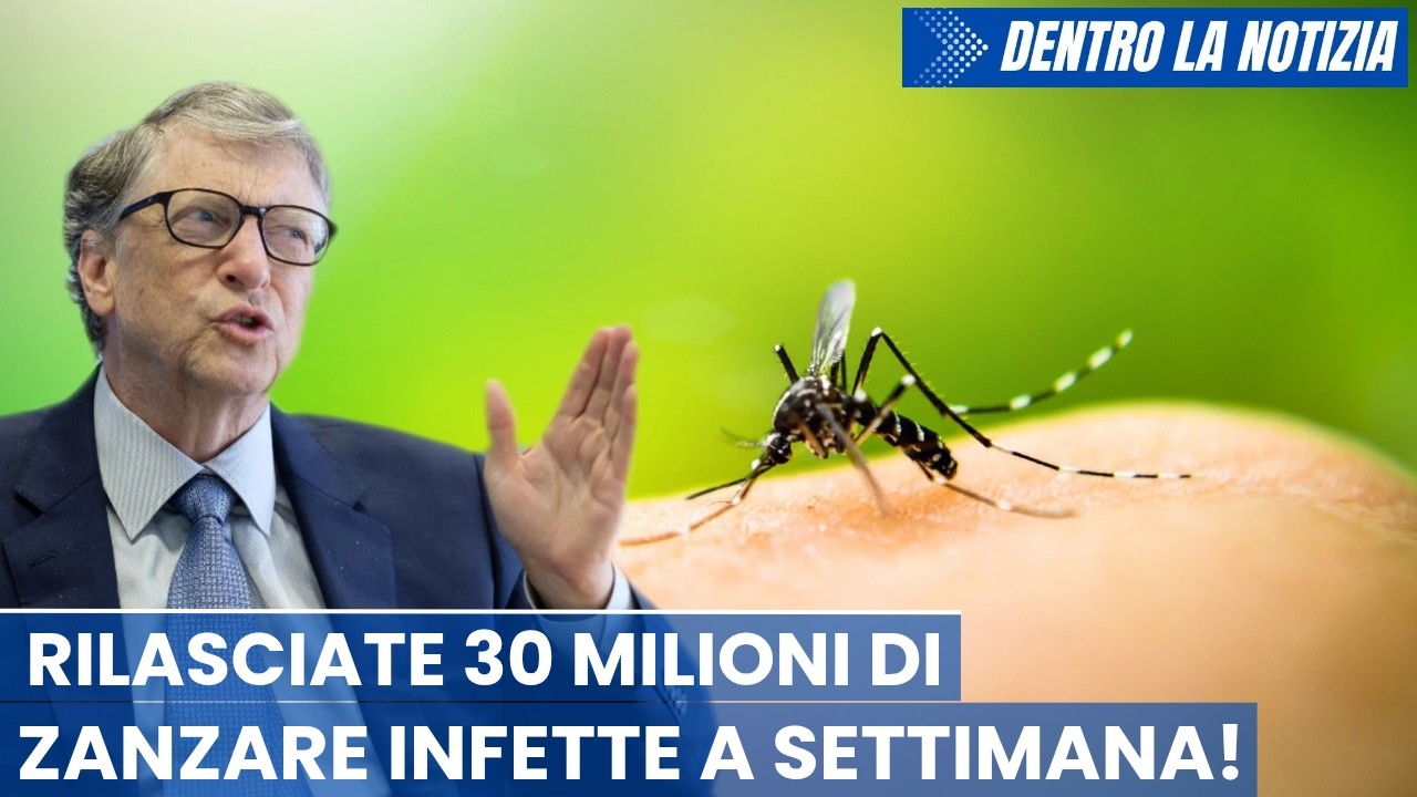 Gates, rilasciate su popolazione 30 milioni di zanzare ogni settimana infettate in laboratorio!