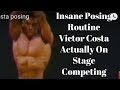 Bodybuilding Posing Muscles and Flexing , Victor Costa Bodybuilding Competition