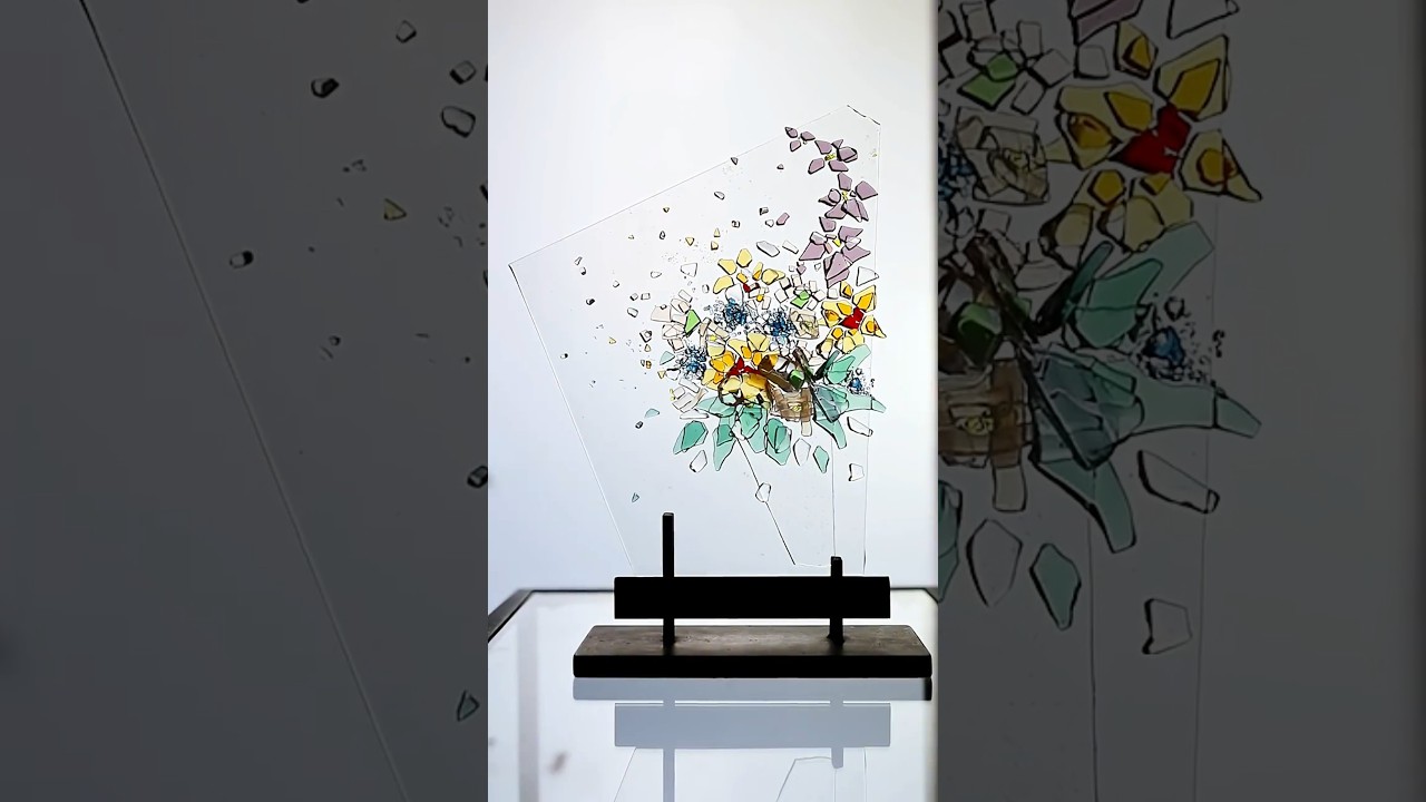 How I Create Glass Flower Bouquets From Scrap Frit #fusedglass #glassart
