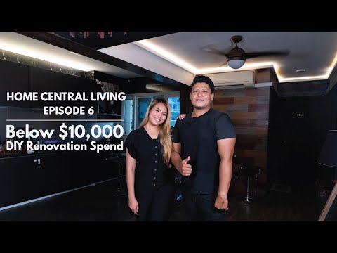 Below $10K, 1 Year DIY Renovation - 5 RM BTO | Home Central Living Ep.06