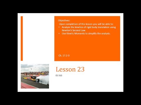 L23 - Dynamics - Lesson 23 - Translation of Rigid Bodies with Newton's Laws