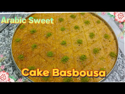 How to make Arabic Sweet Cake Basbousa recipe|| kuwait Sweet Basbousa in Telugu||👌😋