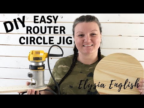 How to Build a Circle Cutting Jig for Your Router | Easy circle cutting | DIY Circle router jig