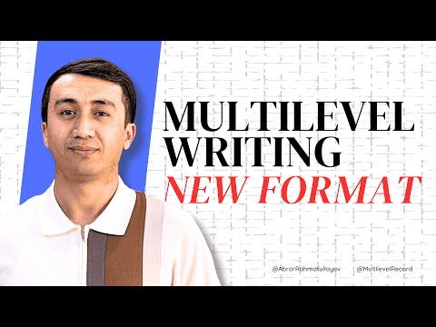 Multi-Level Writing New Format bo'yicha video dars. #cefr #multilevel #new_format #writing