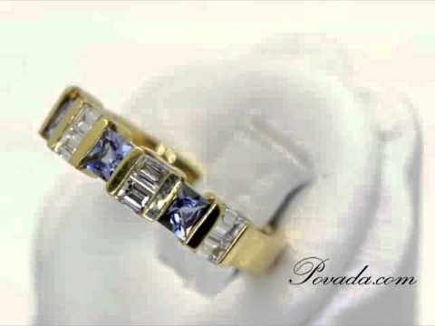 Tanzanite Diamond Gemstone Ring in Yellow Gold [MB2599T]