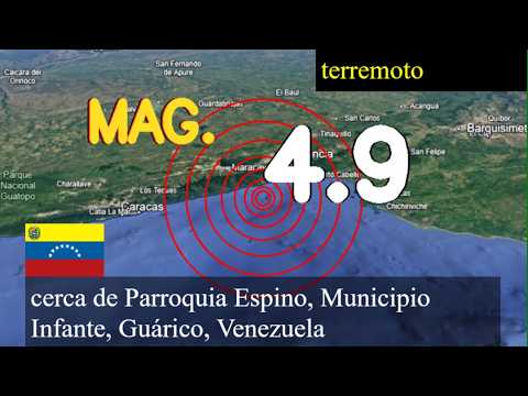 😱🚨  Terremoto cerca de la Parroquia Espino, Municipio de Infante, Guárico, Venezuela actualizaciones