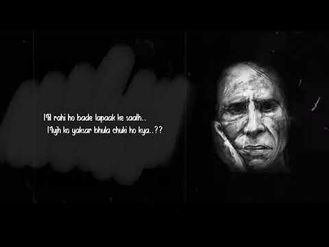 ye mujhe chain kyun nahin padta Jaun Elia | ek hi shakhs tha jahan mein kya status urdu poetry