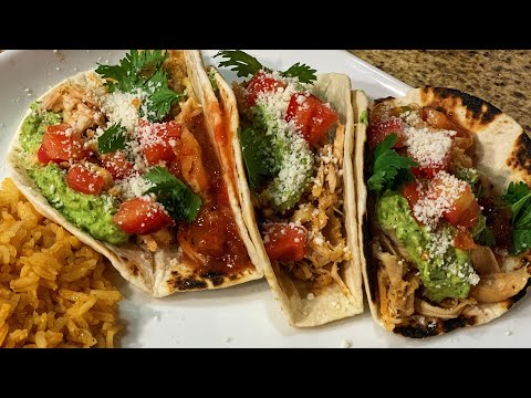 Easy Rotisserie Chicken Tacos (w/ Avocado Cream Sauce) | Taco Tuesday Live Stream