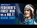 Roger Federer's First Win Over a World No.1! | Miami 2002 Highlights vs Hewitt