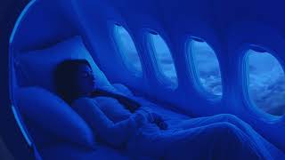 Experience Sublime Rest Aboard this Luxury RETRO Private Jet | Brown Noise Flight Ambience