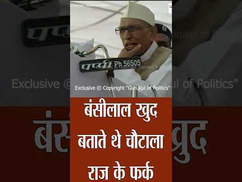 chaudhary bansilal speech पहली बार youtube पर सुनें