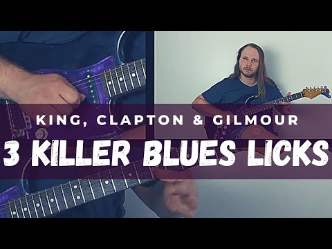 3 Killer Vibrato Blues Licks In The Style Of B.B. King, Eric Clapton & David Gilmour