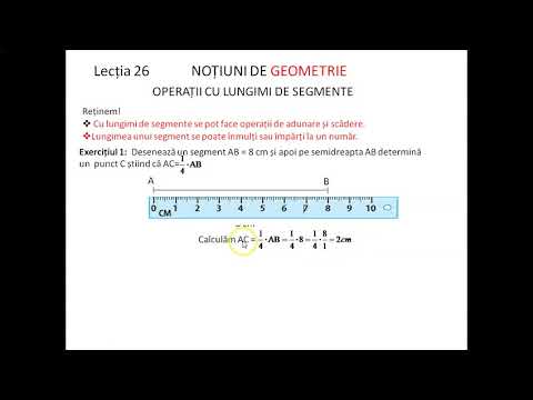 Operatii cu segmente - clasa a V-a
