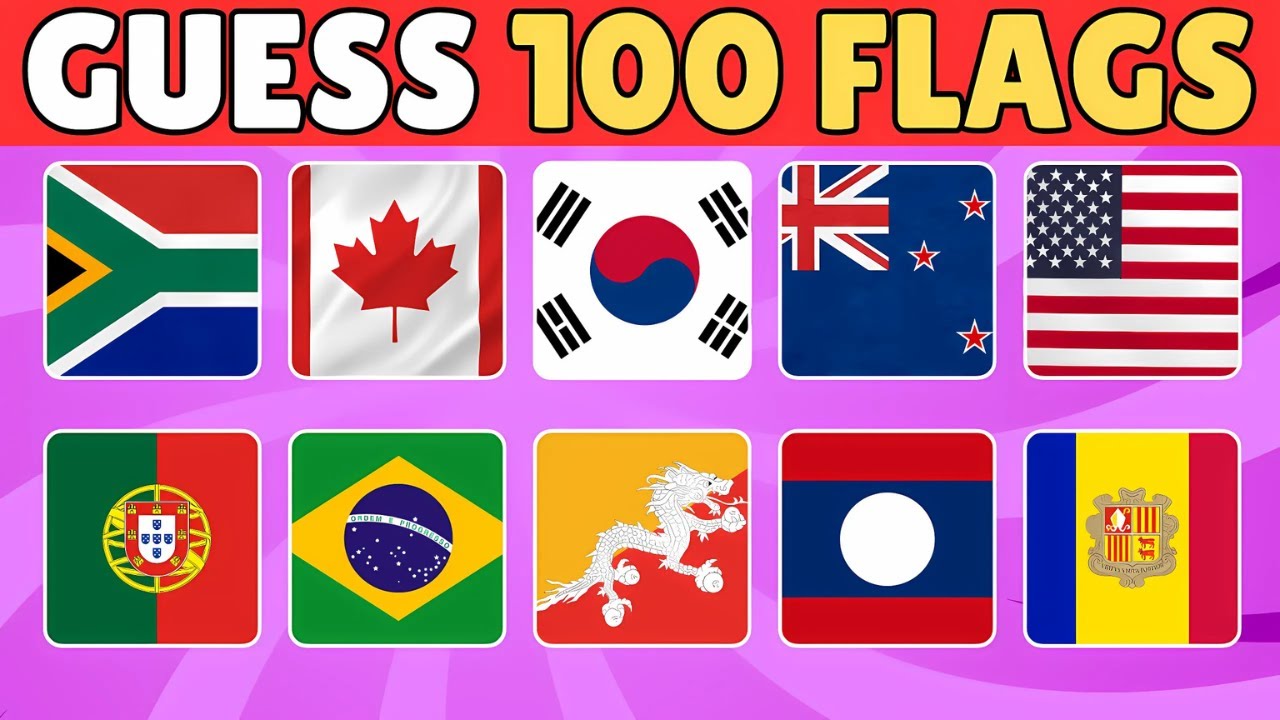 🗺️ Guess the Country from the Flag Clue ✈️ | Only 1% Get 100/100!