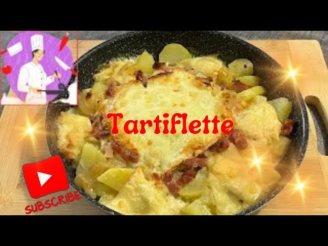 Recette facile en 4 étapes de tartiflette #tartiflette #raclette #cuisinefrancaise