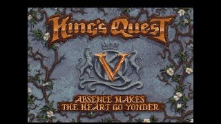 Playthrough King's Quest V 256-color Floppy Real MS-DOS Machine & Roland MT-32