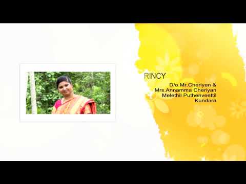 Liju John & Rincy Cheriyan Marriage Video part 1
