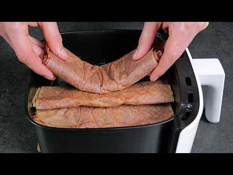 Air Fryer Doner Kebab with Fresh Basil from LetPot Indoor Garden! So Juicy and Flavorful!