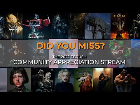 Did you miss the 2022 ZBrush Community Appreciation Stream? Link in bio to watch!