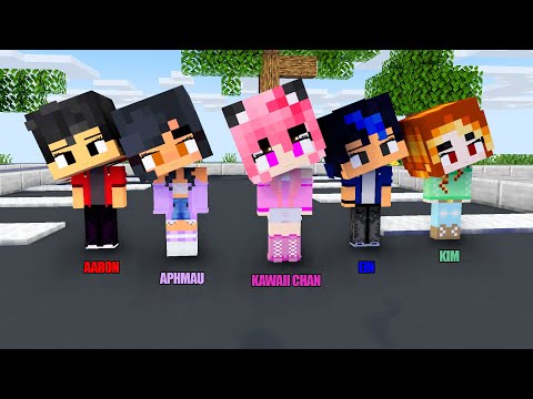CHICKEN WINGS MEME | GANGNAM STYLE | AARON, APHMAU, ZANE, KAWAII CHAN, EIN - Minecraft Animation