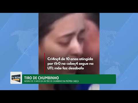 MENINO DE 10 ANOS DÁ UM TIRO DE CHUMBINHO NA PRÓPRIA CABEÇA