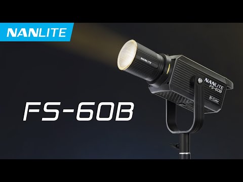Luz de Vídeo LED Bicolor Nanlite FS-60B 60W com Montagem Bowens e Luz de Vídeo LED Bicolor Nanlite FS-60B 60W com Montagem Bowens e