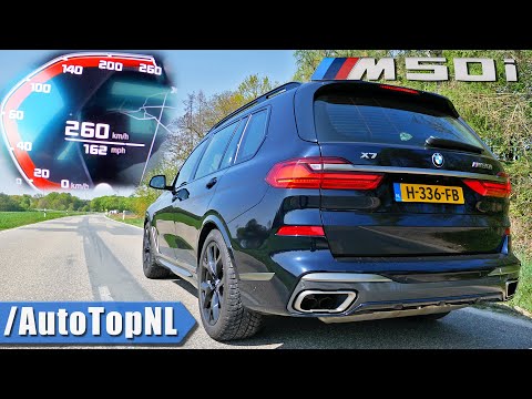BMW X7 M50i 530HP 4.4 V8 0-250km/h ACCELERATION TOP SPEED & SOUND by AutoTopNL